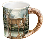 Image of Wild Wings Sculpted Mug Tranquil Waters Whitetail Deer