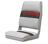 Image of Wise Deluxe High Back Boat Seat /Charcoal/Red