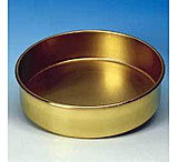 Image of WS Tyler Sieve Receiver Pans, Tyler 8481 Full Height Pan, Brass