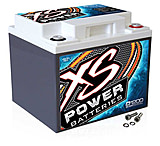 XS Power D1200 AGM Deep Cycle 12 Volt Battery - 2600A, 725CA, 44Ah, 1500/3000W, White, D1200