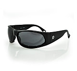 Image of Zan Headgear California Sunglass, Shiny Black Foam Padded