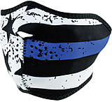 Image of Zan Headgear Thin Blue Line Neoprene Half Mask