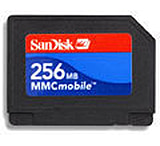 Image of SanDisk MMCmobile 256MB Memory Card SDMMCM-256