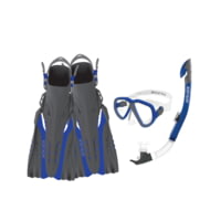 Body Glove Azores Mask/Snorkel/Fin Snorkeling Set - Blue/Grey B0F19312