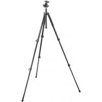 Manfrotto 294 Aluminum 3 Section Camera Tripod w/ QR Ball Tripod Head