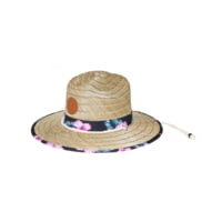 Body Glove Straw Lifeguard Hat with Print Trim - Natural/Print 42727F31