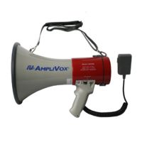 AmpliVox Mity Meg Plus Rechargeable 25 Watt Dynamic Megaphone w/Microphone