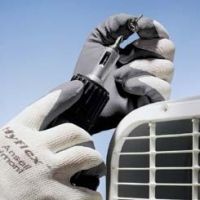 Ansell Healthcare HyFlex Foam Gloves, Ansell 205672 Black Gloves With Gray Liner, Pack of 12