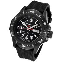 Armourlite Shatter Proof Scratch Resistant Glass Swiss Tritium Watch, Rubber Watch Band