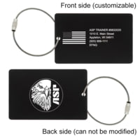 ASP Custom Laser-Engraved I.D. Plates Set of 2 6DA89EE7