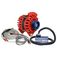 Balmar Alternator 3.15" Dual Foot Saddle J10 Serpentine Pulley Regulator &amp; Temp Sensor