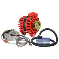 Balmar Alternator 3.15" Dual Foot Saddle K6 Serpentine Pulley Regulator &amp; Temp Sensor