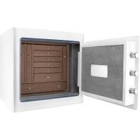 Barska White Keypad Jewelry Safe, Dark Interior