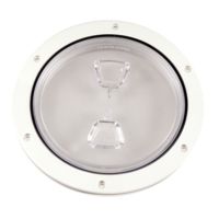 Beckson Marine 6" Clear Center Screw Out Deck Plate