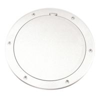 Beckson Marine 6" Smooth Center Pry-Out Deck Plate