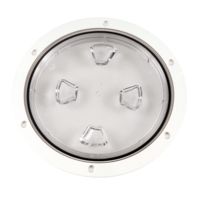 Beckson Marine 8" Clear Center Screw-Out Deck Plate
