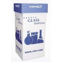 Bel-Art Broken Glass Disposal Carton 246531002 Benchtop Disposal Box, Pack of 6