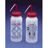 Bel-Art Safety Wash Bottles, Low-Density Polyethylene, Wide Mouth 116460638 500 Ml (17 oz.) Capacity, Pack of 6