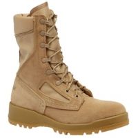 Belleville Mens Hot Weather Flight &amp; Combat Vehicle Boot, Tan