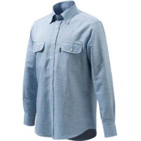 Beretta Men's Serengeti Linen Shirt Lgt Blue 17.5 Neck/44lng
