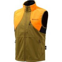 Beretta Men's Soft Shell Flece Vest Xx-large Lgt Brown/orange