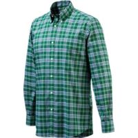 Beretta Men's Drip Dry Long Sleeve Green Check X-large