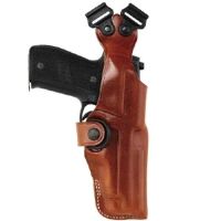 Bianchi 1.5inch Leather Belt, 42&quot;, Black, Chrome Buckle