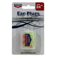 Birchwood Casey Reusable NRR27db Ear Plugs With Cord And Case 43311