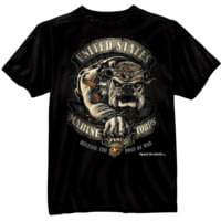 Black Ink U.S.M.C. Bulldog T-Shirt