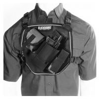 Blackhawk 55US00 U.S.A.R. Radio Chest Harness, Black or Red