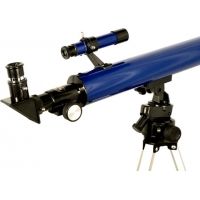 Tasco 100x50 Refractor Telescope Microscope Combo Blue 49TN2 w/ Prepared Specimen Slides, Microscope Tool Set &amp; Full-Size Telescope Tripod