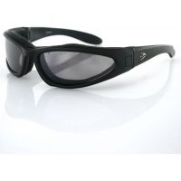 Bobster Low Rider II Convertible Eyewear, Black Frame and 3 Sets of Lenses ELR201