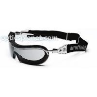 Body Specs Baruffaldi Mask Goggles/Sunglasses with Stainless Steel Metal frame, Grey and Cobalt Blue Lens