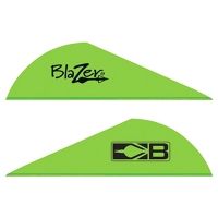 Bohning Blazer Vanes 2&quot; Solid Neon Green 100pk