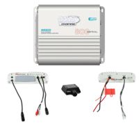 Boss Audio 2-Channel Mosfet Bridgeable Marine Power Amplifier with Remote Subwoofer Level Control