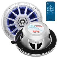 Boss Audio Marine 6.5in 2 Way 200W Speaker w/ Multi Color Illumination and Wireless Remote - Pair
