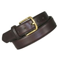 Boston Leather 1 1/2 Feather Edge Dress Belt