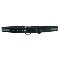 Boston Leather 1-1/4 Off Duty Belt W/ Reflect