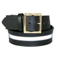 Boston Leather 1.75in Garrison Belt w/ 1.5in Reflective Ribbon - Men's