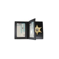 Boston Leather Book Style Badge Casew/2 Id So
