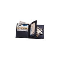 Boston Leather Book Style Badge Casewith Cc S