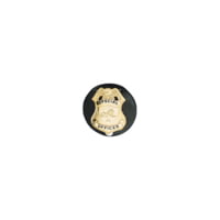 Boston Leather Circle Badge Holder BOS-5841