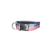 Boston Leather Patriotic Nylon Collar