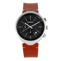 Breed Tempest Chronograph Leather-Band Watch w/Date