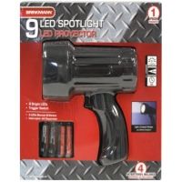 Brinkmann Outdoors 9 LED 51 Lumen Spotlight, 4AA Carbon Zinc Batteries Included