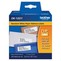 Brother DK1201 Labels Standard White 1.1"x3 5" Roll Of 400
