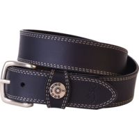 Browning Leather Belt 38" Black W/shotshell Head On Loop