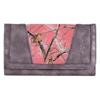 Browning Wallet Baily Large Gunmetal Grey/coral Camo