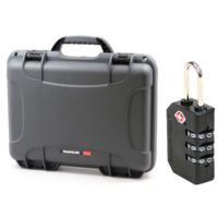 Nanuk 910 Hard Plastic Waterproof Case, Graphite w/ TSA Lock