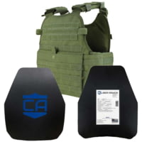 Caliber Armor AR550 11x14 Level III+ Body Armor and Condor MOPC Package